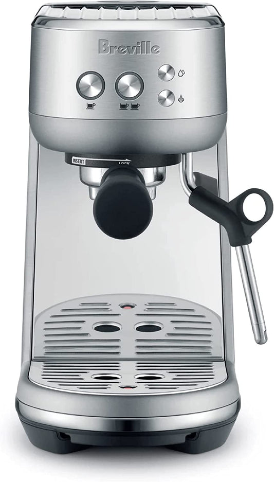 Breville the Bambino Espresso Machine with Auto Milk Frother, Espresso Maker with Seconds Heat Up, Cappuccino & Latte Machine for Home, BES450BSS, Brushed Stainless Steel