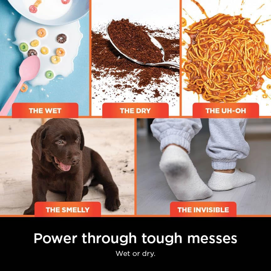 Shark Wet Dry Vacuum Mop All-In-One Cordless Hardfloor Cleaner, Hydrovac Messmaster, 3-In-1 Self-Cleaning System, Strong Suction with 2 Brushrolls & 2 Solutions, for Hard Floors & Area Rugs, AW261