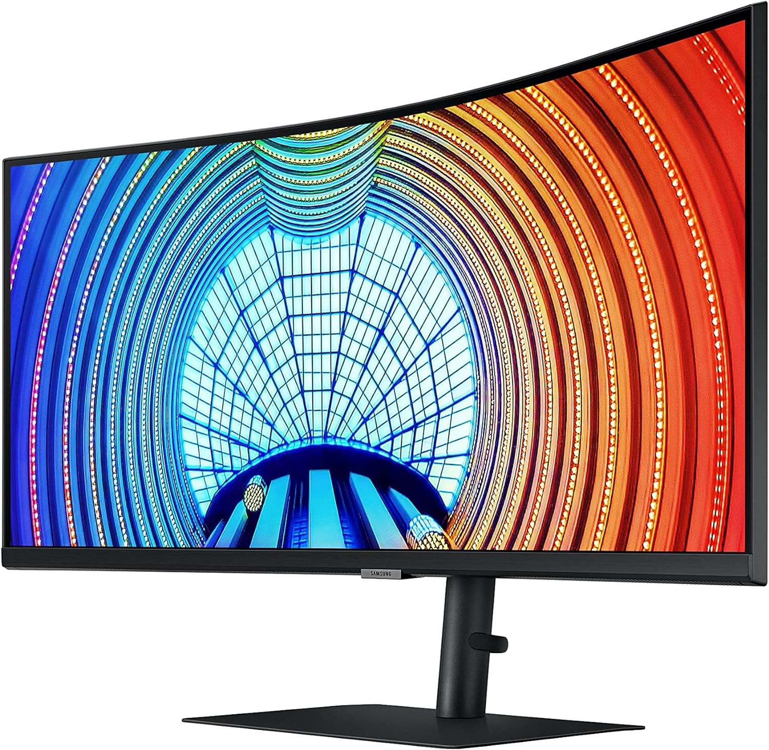 SAMSUNG Viewfinity S65UA Series 34-Inch Ultrawide QHD Curved Monitor, 100Hz, USB-C, HDR10 (1 Billion Colors), Height Adjustable Stand, Tuv-Certified Intelligent Eye Care (Ls34A654Ubnxgo),Black