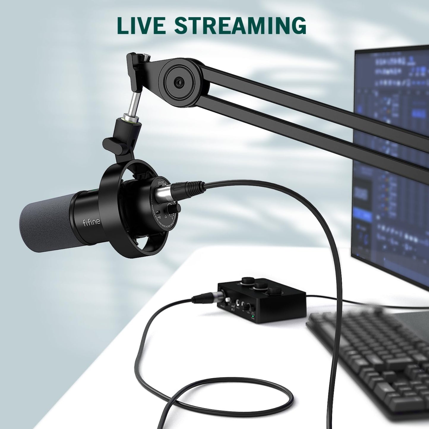 FIFINE L9 – Cable XLR profesional (3m) con blindaje y conductores de calidad