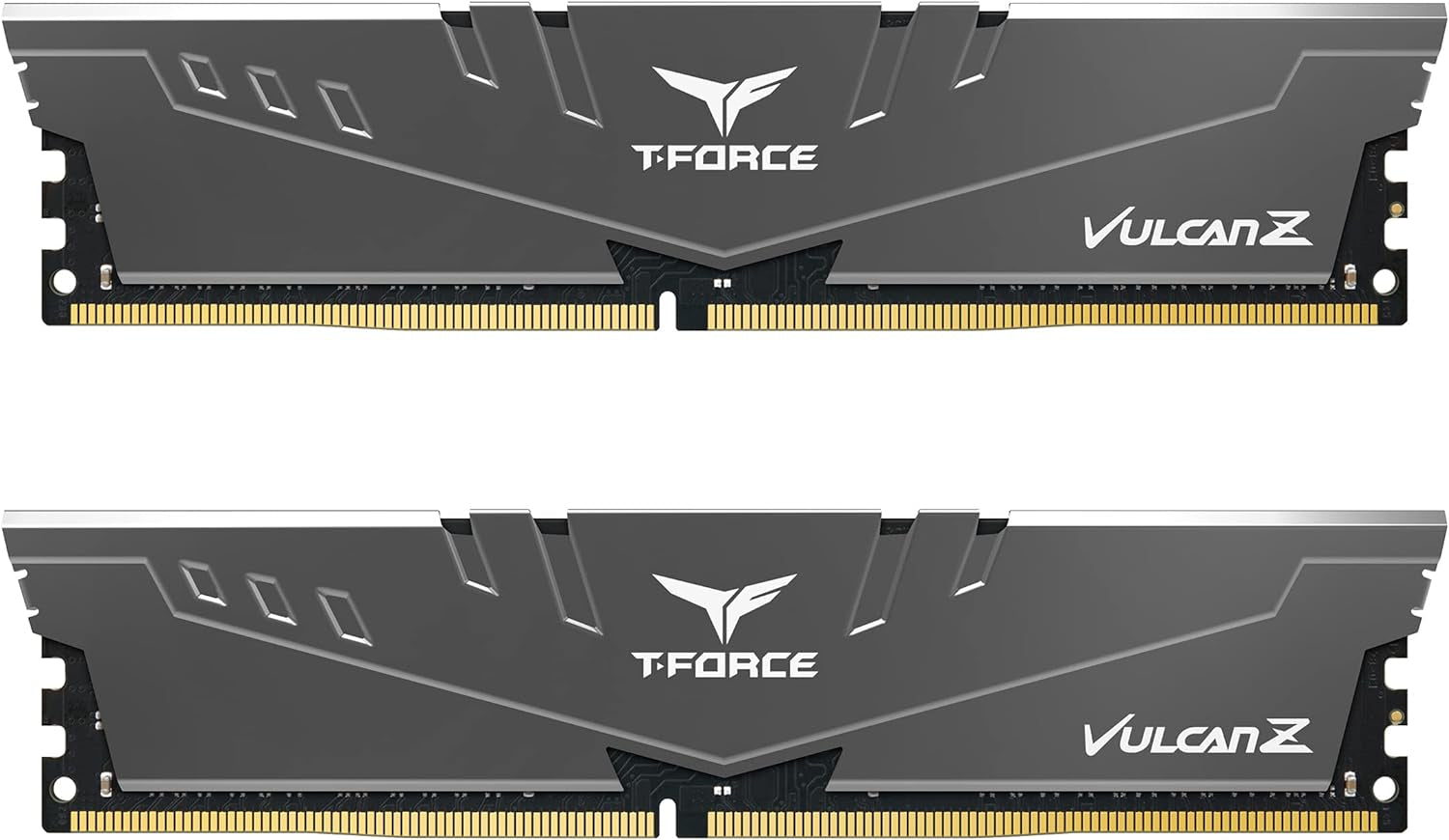 TEAMGROUP T-Force Vulcan Z DDR4 16GB Kit (2X8Gb) 3200Mhz (PC4-25600) CL16 Desktop Memory Module Ram (Gray) - TLZGD416G3200HC16CDC01