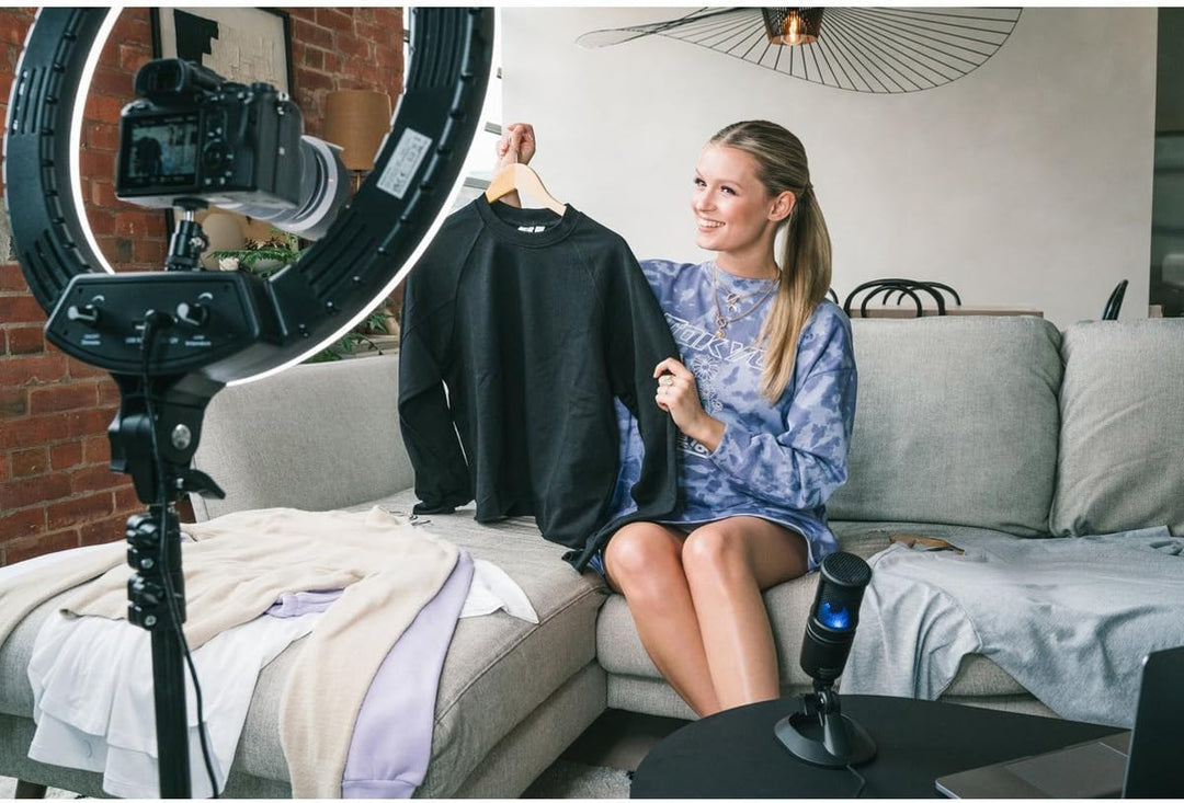 Audio-Technica AT2020USB-X Cardioid Condenser USB Microphone, Black