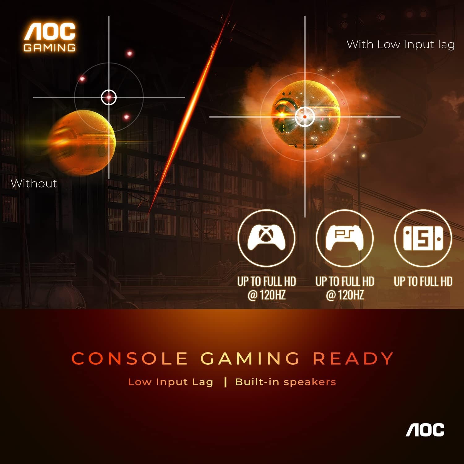 AOC CQ27G3Z 27" Curved Gaming Monitor, QHD 2K 2560X1440, 1000R VA, 240Hz 0.5Ms, Freesync Premium, Height Adjustable Stand, Xbox PS5 Switch, 3-Year Zero-Bright-Dot,Black