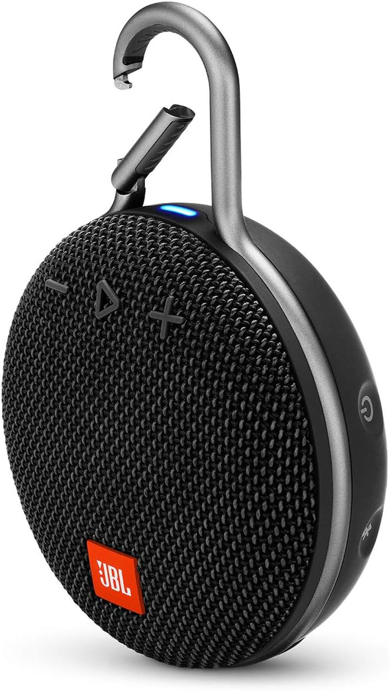 JBL Clip 3, Black - Waterproof, Durable & Portable Bluetooth Speaker - up to 10 Hours of Play - Includes Noise-Cancelling Speakerphone & Wireless Streaming