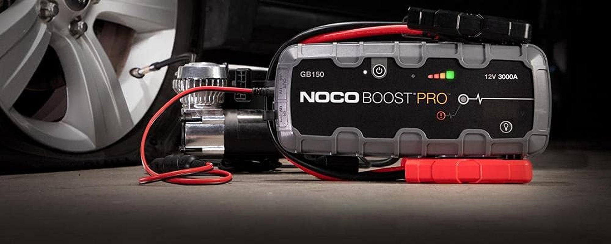 NOCO Boost Pro GB150 3000A Ultrasafe Car Battery Jump Starter, 12V Battery Pack, Battery Booster, Jump Box, Portable Charger and Jumper Cables for 9.0L Gasoline and 7.0L Diesel Engines