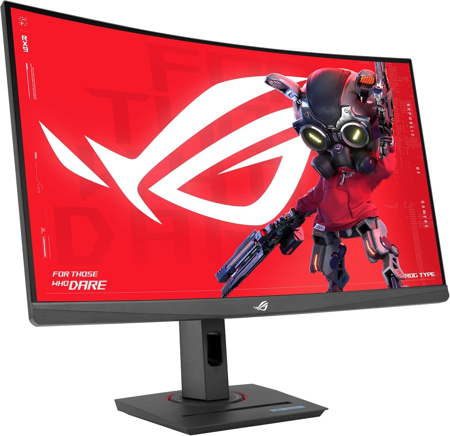 ASUS ROG Strix 27” 1440P HDR400 USB-C Curved Gaming Monitor (XG27WCS) - QHD (2560 X 1440), 180Hz, 1Ms, Fast VA, 125% Srgb, DCI-P3 95%, ELMB Sync, Freesync, Displaywidget, Tripod Socket, 3Yr Warranty