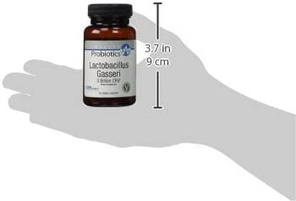 Swanson Lactobacillus Gasseri - Probiotic Supplement Supporting Digestive Health with 3 Billion CFU - Design-Release Satiety & Fat Metabolism Support - (60 Veggie Capsules)