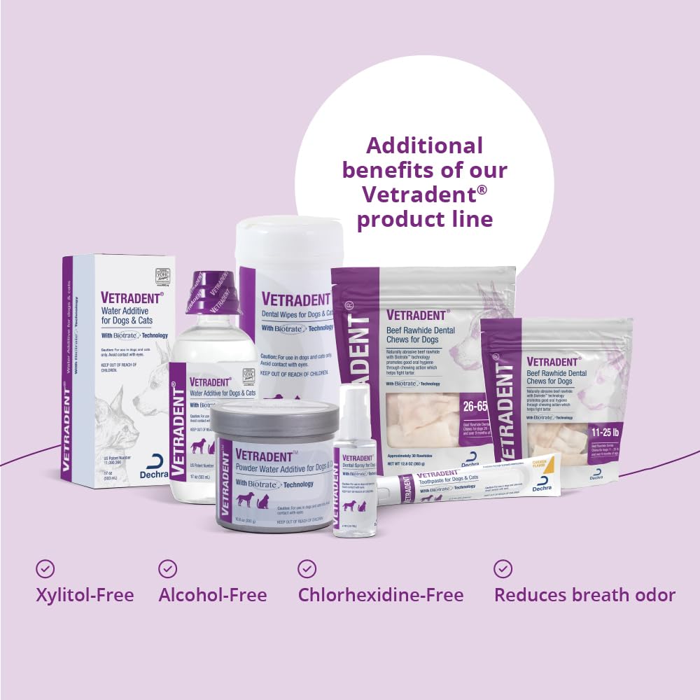 Enjuague bucal Vetradent perros y gatos cuidado dental 17 oz