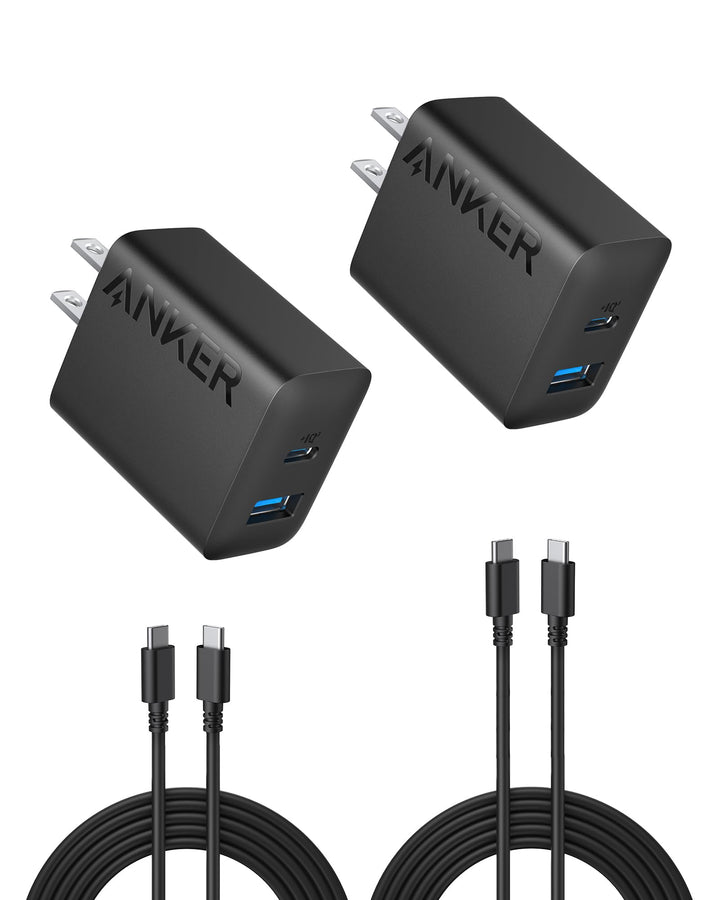 Cargador Anker 20W USB-C Rapido para iPhone 17/16 (2 Pack)