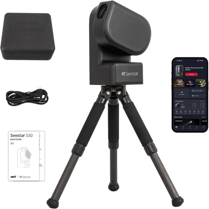 ZWO Seestar S50 Smart Digital Telescope All-In-One Autofocus Portable for Beginners and Experienced Users