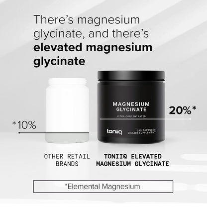 Toniiq Magnesio Glicinato 3.000 mg - 240 capsulas vegetales