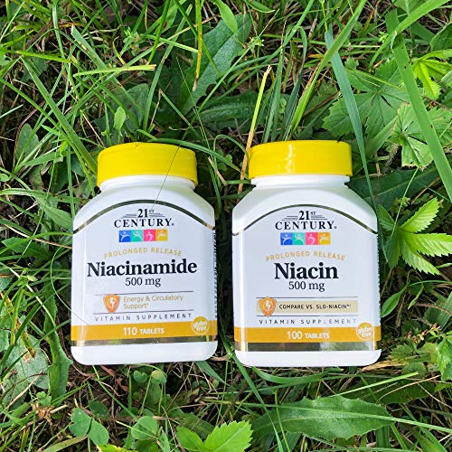 Niacinamida 21st Century 500 mg - 110 tabletas liberacion prolongada