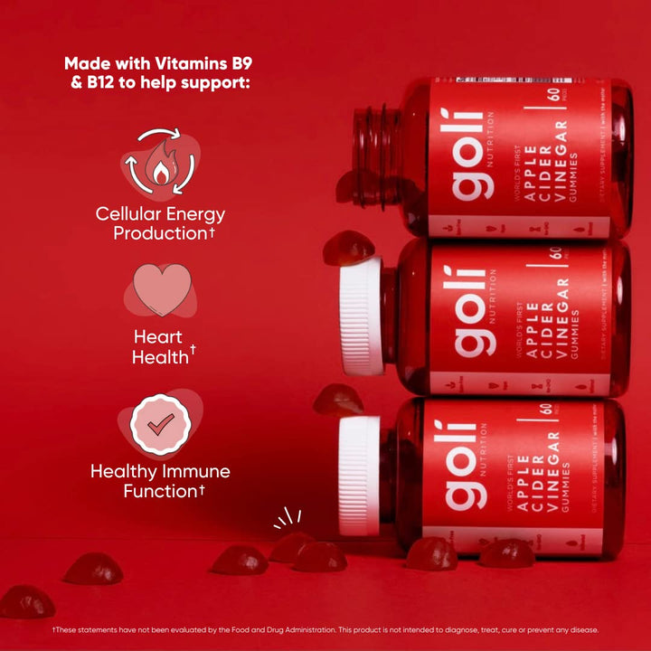 Gomitas Vinagre de Sidra de Manzana Goli – 60 unidades