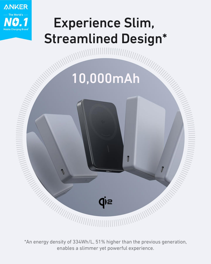 Anker MagGo 10000mAh Power Bank Qi2 inalámbrico 15W