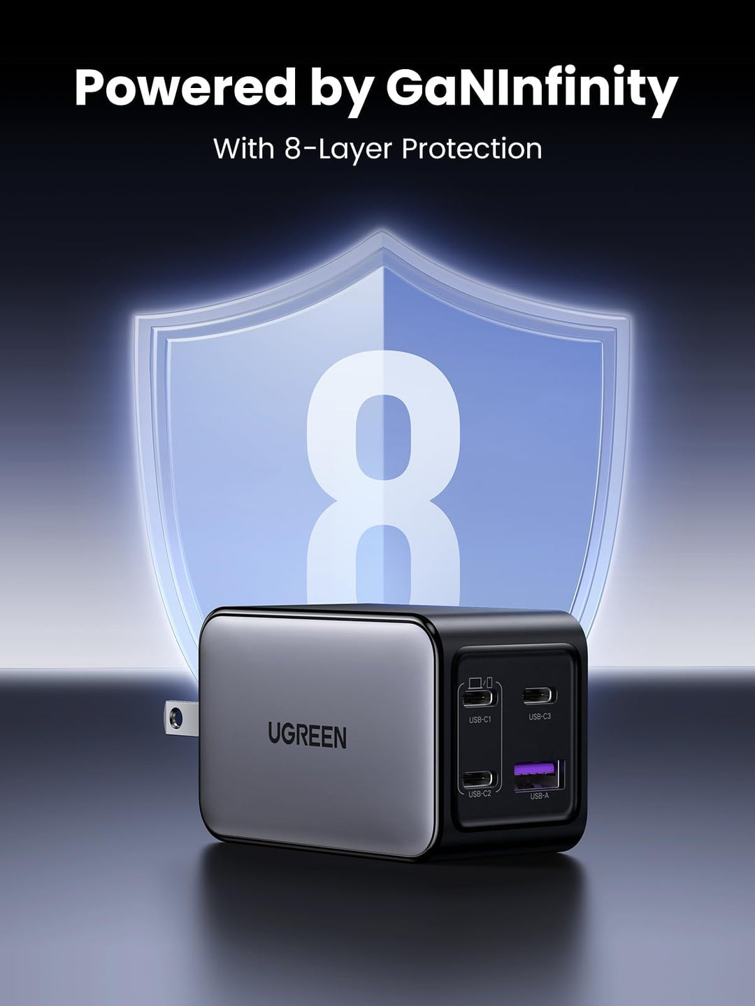 UGREEN Nexode cargador rapido 65W GaN 4 puertos USB-C