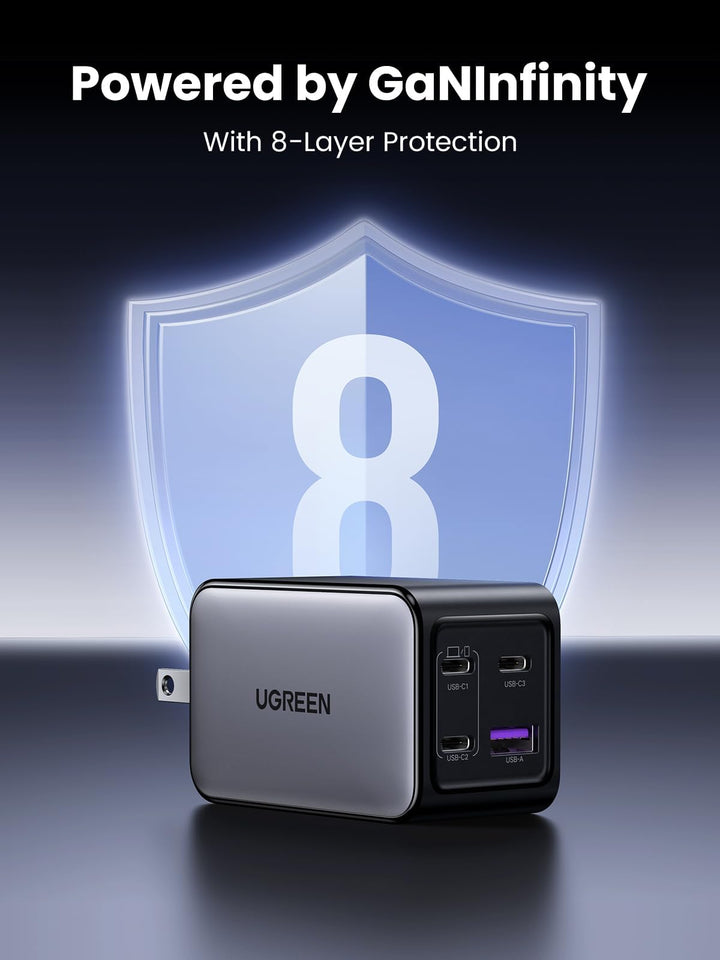 UGREEN Nexode cargador rapido 65W GaN 4 puertos USB-C