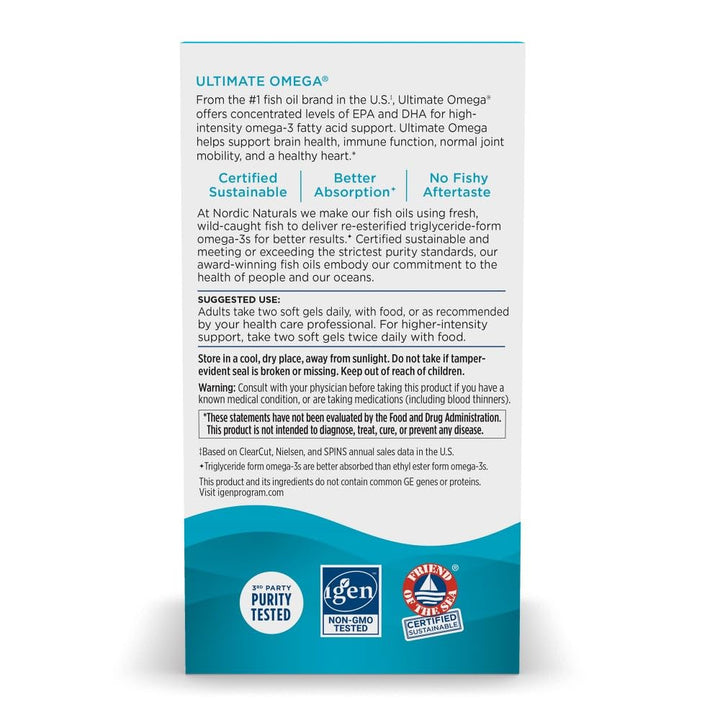 Nordic Naturals Ultimate Omega 90 Capsulas | Omega-3 Alta Potencia