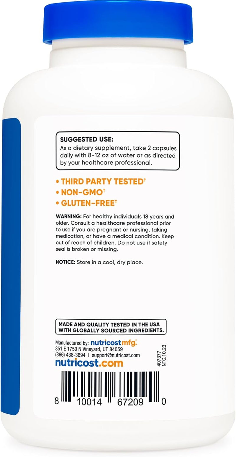 Nutricost Magnesium+ Extra Strength 420Mg, 240 Capsules - 120 Servings. Magnesium Oxide and Glycinate - Non-Gmo, Gluten Free, Vegan Friendly