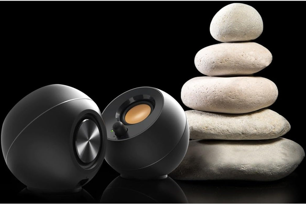 Creative Pebble 2.0 Usb-Powered Desktop Speakers with Far-Field Drivers and Passive Radiators for Pcs and Laptops (Black)