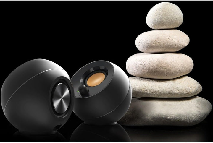 Creative Pebble 2.0 Usb-Powered Desktop Speakers with Far-Field Drivers and Passive Radiators for Pcs and Laptops (Black)