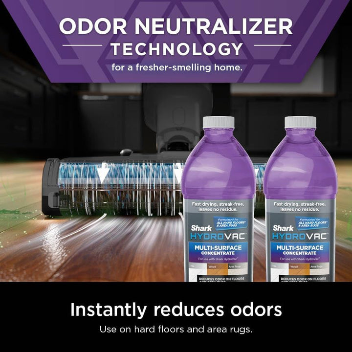 Shark Wet Dry Vacuum Mop All-In-One Cordless Hardfloor Cleaner, Hydrovac Messmaster, 3-In-1 Self-Cleaning System, Strong Suction with 2 Brushrolls & 2 Solutions, for Hard Floors & Area Rugs, AW261