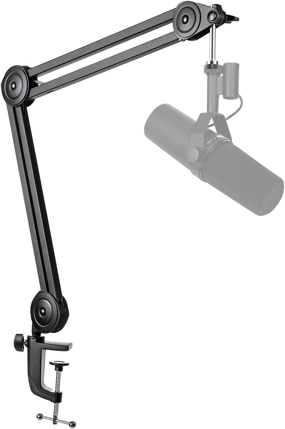 FIFINE Microphone Arm Stand-Heavy Duty Boom Arm, Suspension Scissor Adjustable Mic Stand with Desk Mount, 5/8" Screw, Cable Ties, for Recording Gaming Streaming Podcasting-Bm63