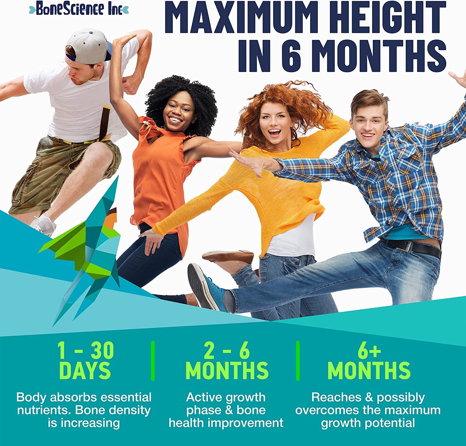 Height Growth Maximizer - Reach Natural Height - Made in USA - Height Pills Bone Growth - Grow Taller Supplement for Adults & Kids - Height Increase Pills -Maximum Height Growth Formula to Get Taller