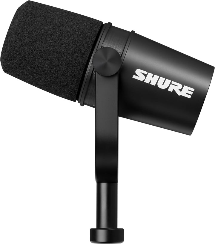 Shure MV7X Microphone - XLR Only Pro Quality Dynamic Mic for Podcasting & Vocal Recording, Voice-Isolating Technology, All Metal Construction, Mic Stand Compatible, Optimized Frequency - Black