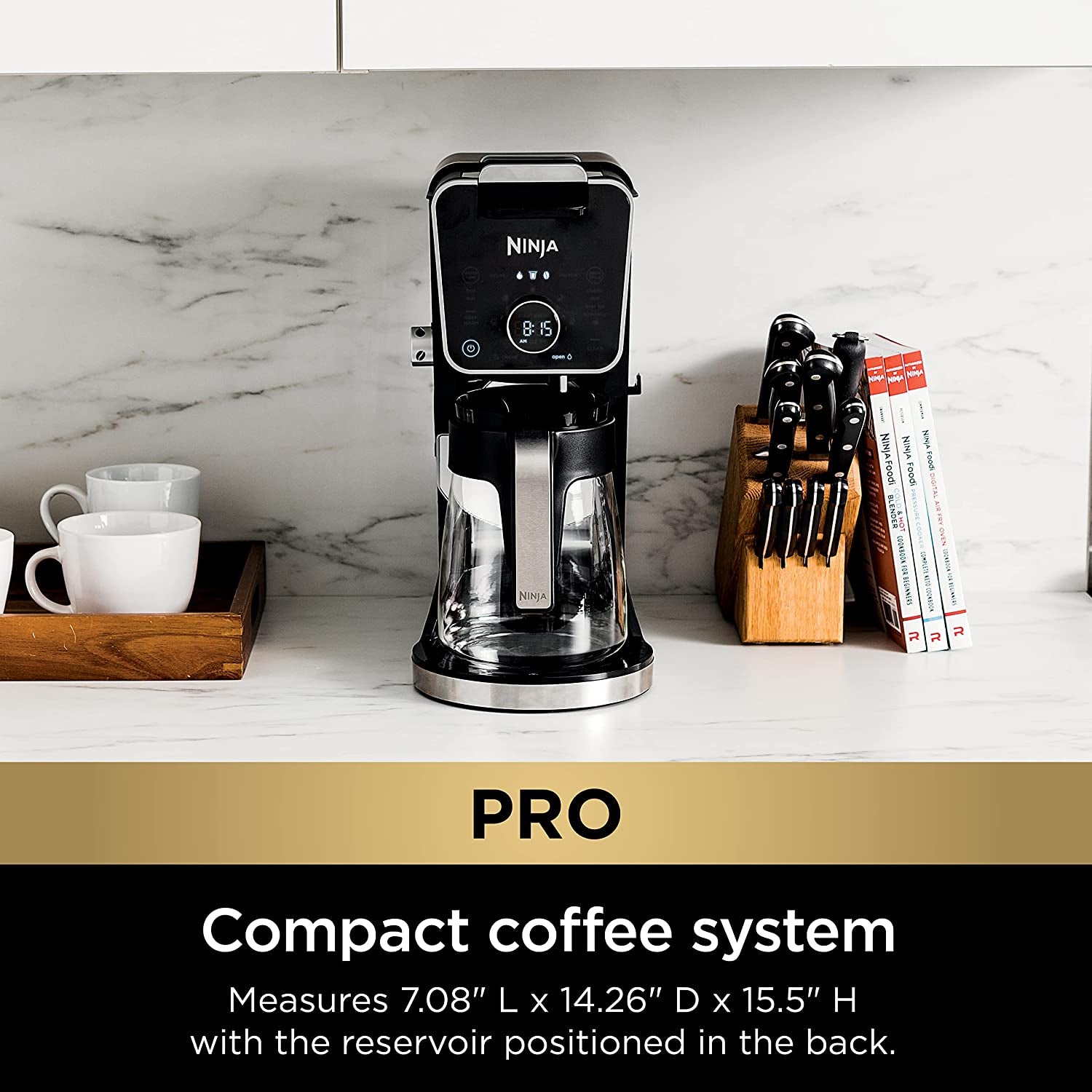 Ninja Hot and Iced Coffee Maker, Single Serve Coffee Maker and Drip Coffee Machine, Dualbrew Pro Specialty 12-Cup with K-Cup Combo, Includes Permanent Filter, CFP307