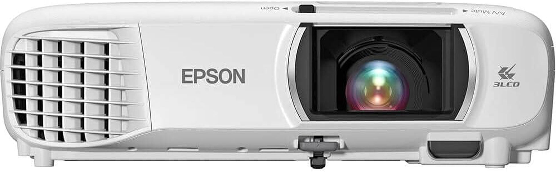 Epson Home Cinema 1080 3-Chip 3LCD 1080P Projector, 3400 Lumens Color & White Brightness, Streaming/Gaming/Home Theater, Built-In Speaker, Auto Picture Skew, 16,000:1 Contrast, Dual Hdmi-White, Medium