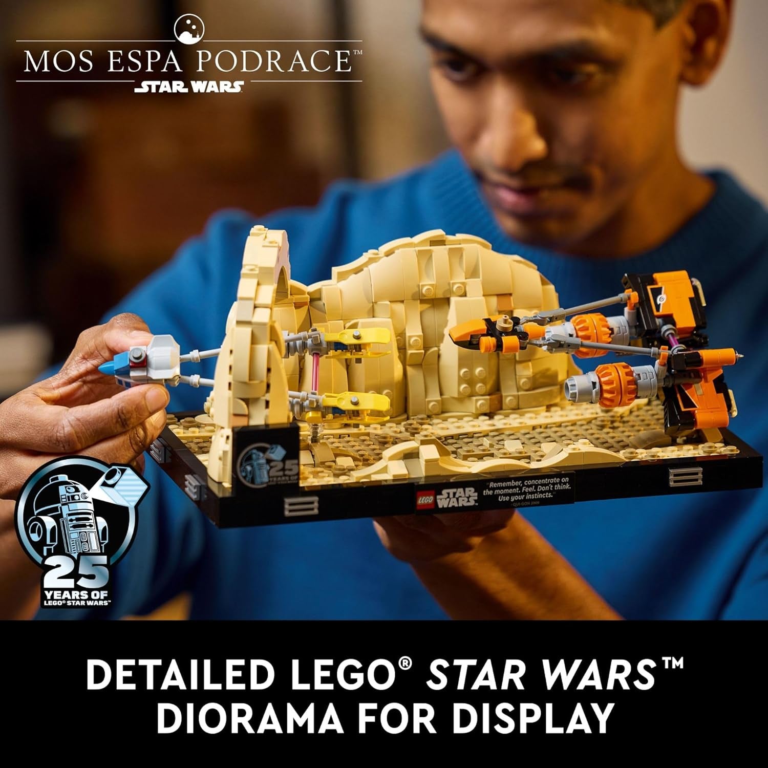 LEGO Star Wars: the Phantom Menace Mos ESPA Podrace Diorama, Build and Display Model for Adults, Star Wars Fan Gift with Anakin Skywalker'S Podracer, 75380