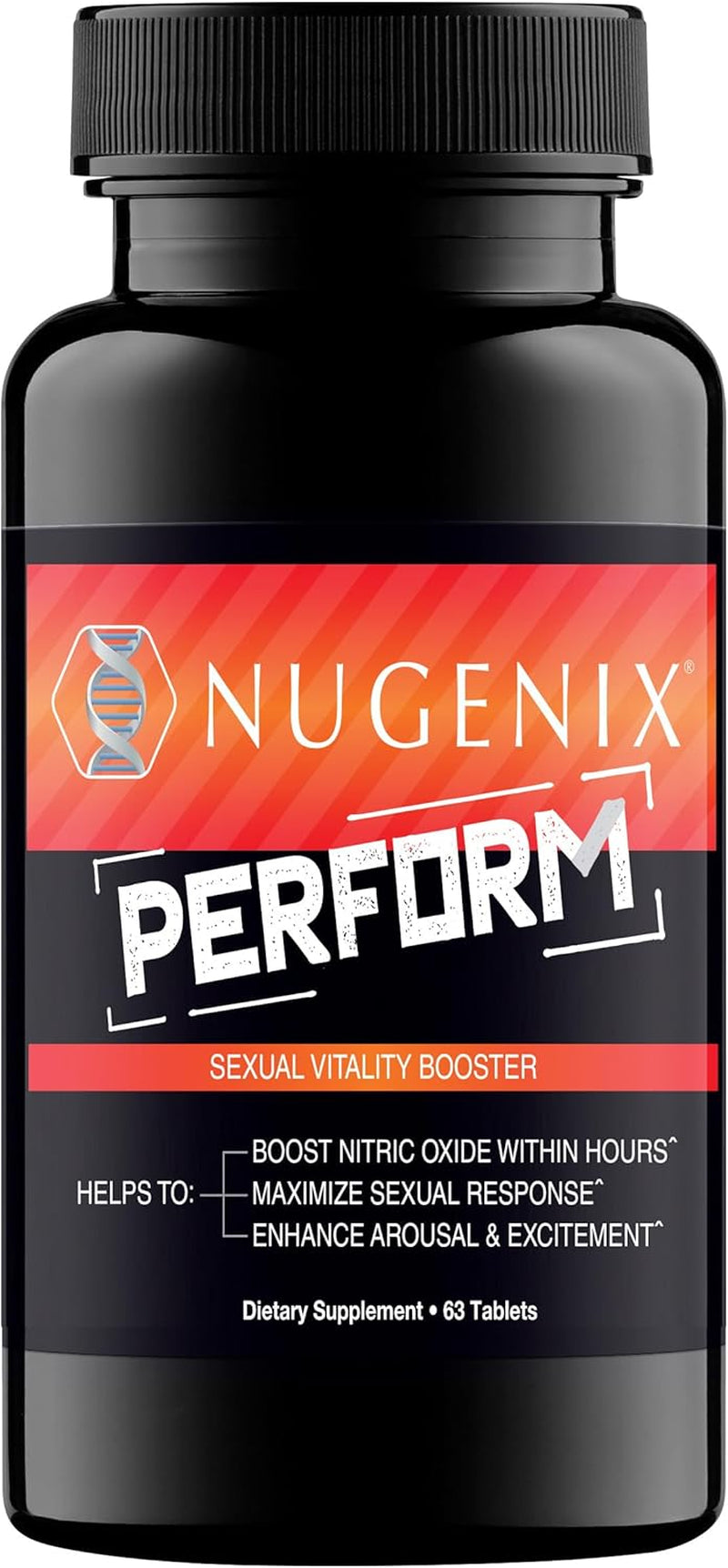 Nugenix Perform, Nitric Oxide and Vitality Booster for Men - 63Ct