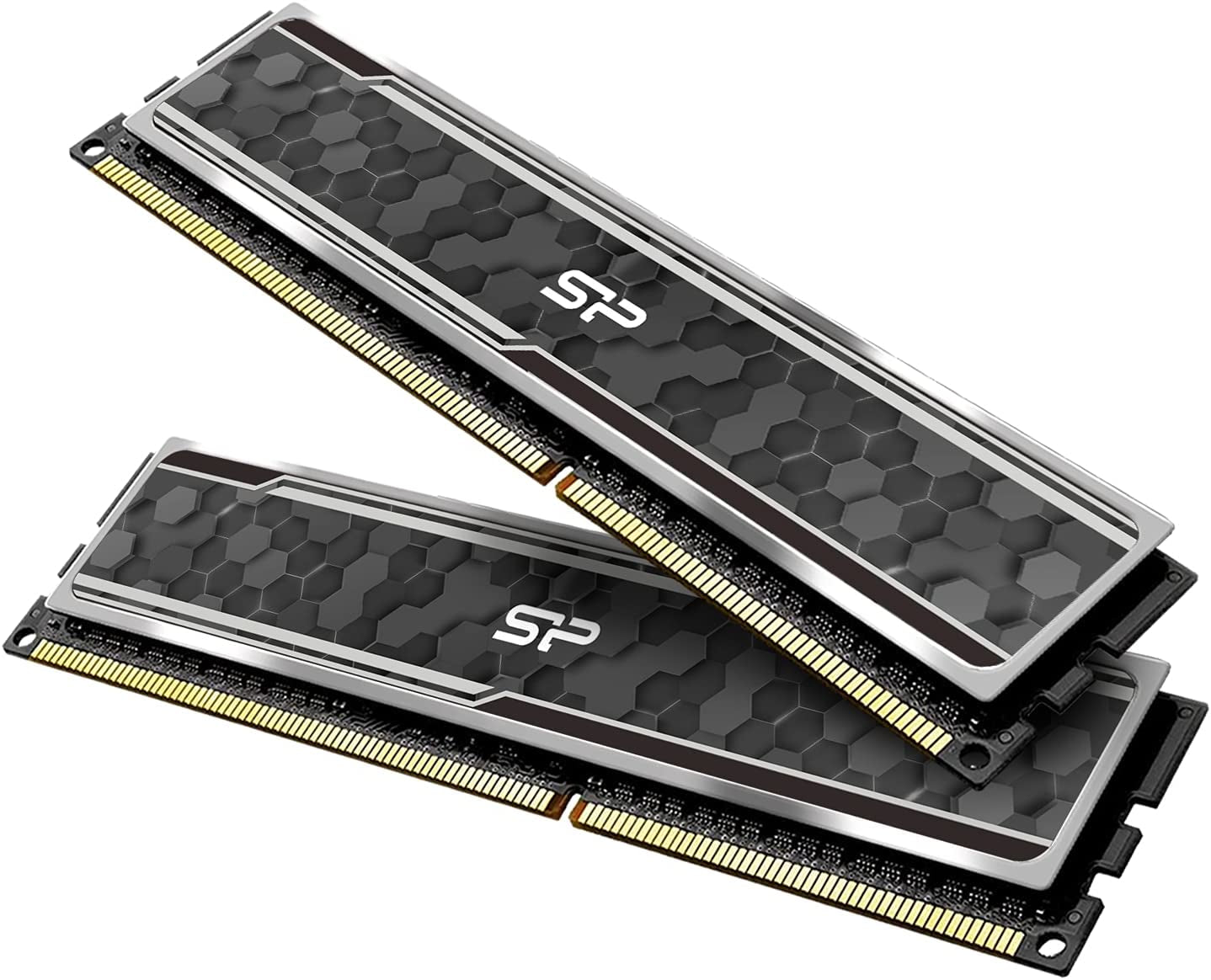 Silicon Power Value Gaming DDR4 RAM 32GB (2X16Gb) 3200Mhz (PC4 25600) 288-Pin CL16 1.35V UDIMM Desktop Memory Module with Heatsink Grey SP032GXLZU320BDAJ7