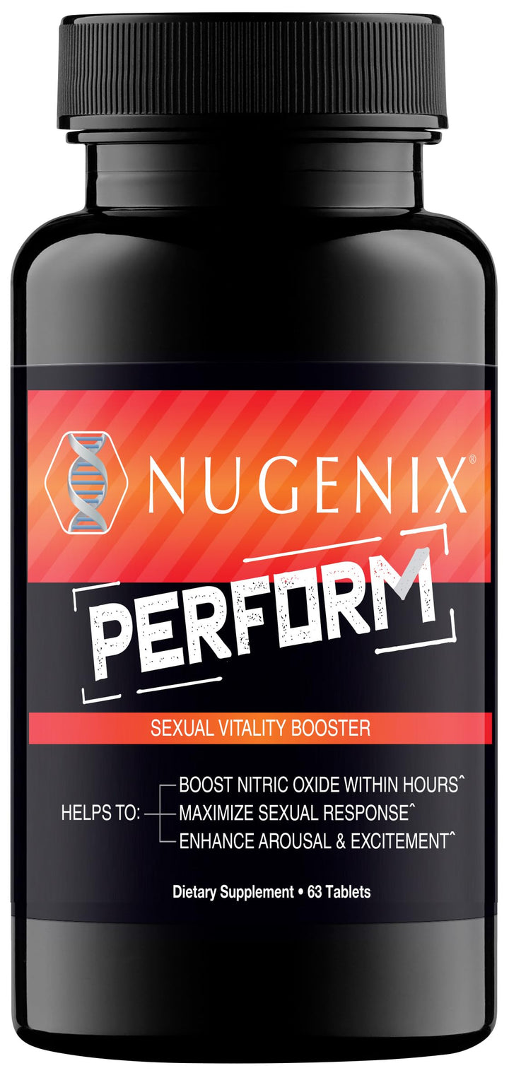 Nugenix Perform - Potenciador oxido Nitrico para Hombres (63 tabletas)