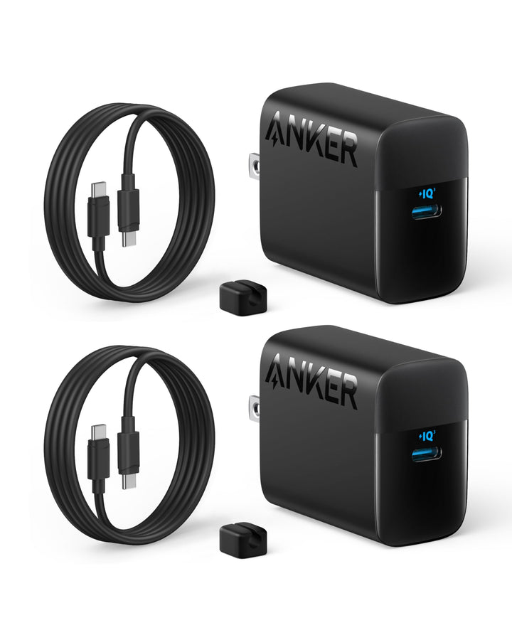 Anker cargadores rapidos 45W USB-C con cable 1.5m (x2)