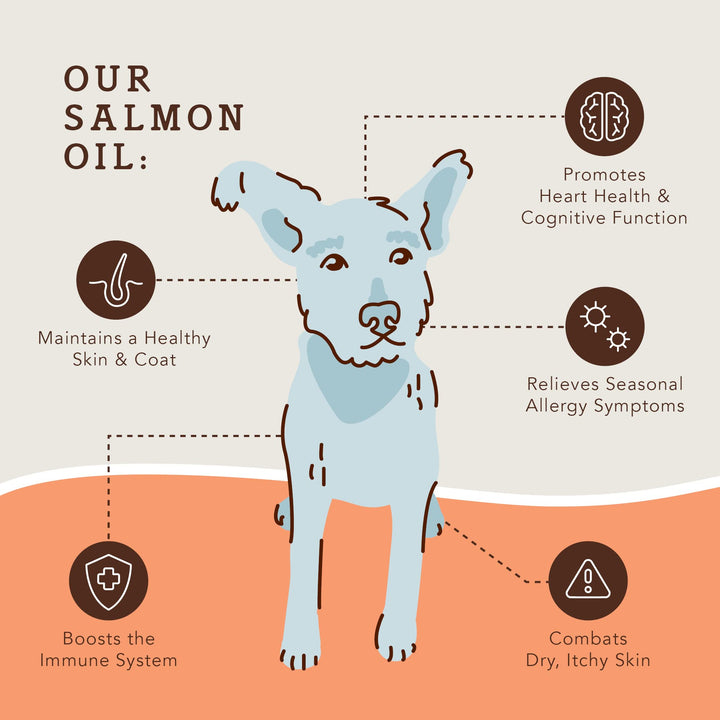 Natural Dog Wild Alaskan Salmon Oil 16 oz Aceite Omega 3 piel y perros