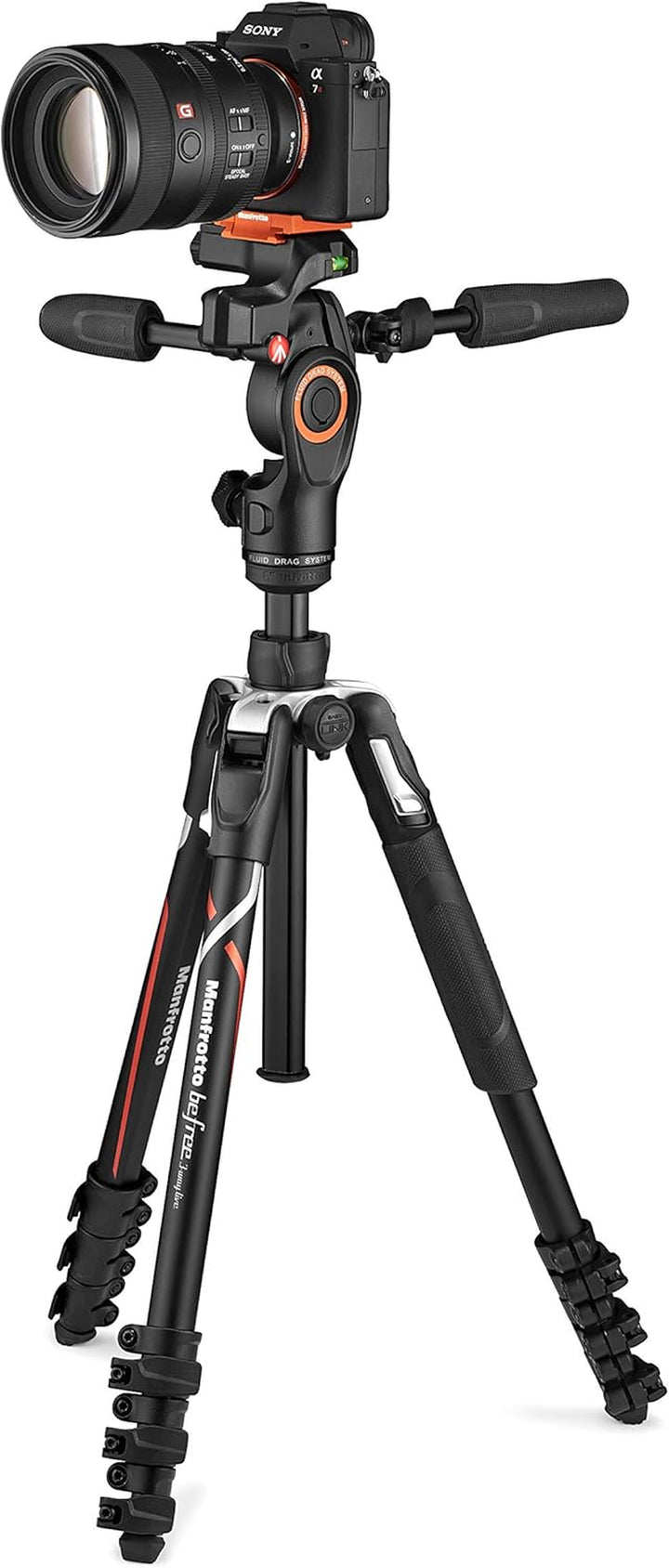 Manfrotto Befree Live Advanced 4-Section Aluminum Travel Tripod with 3-Way Fluid Head