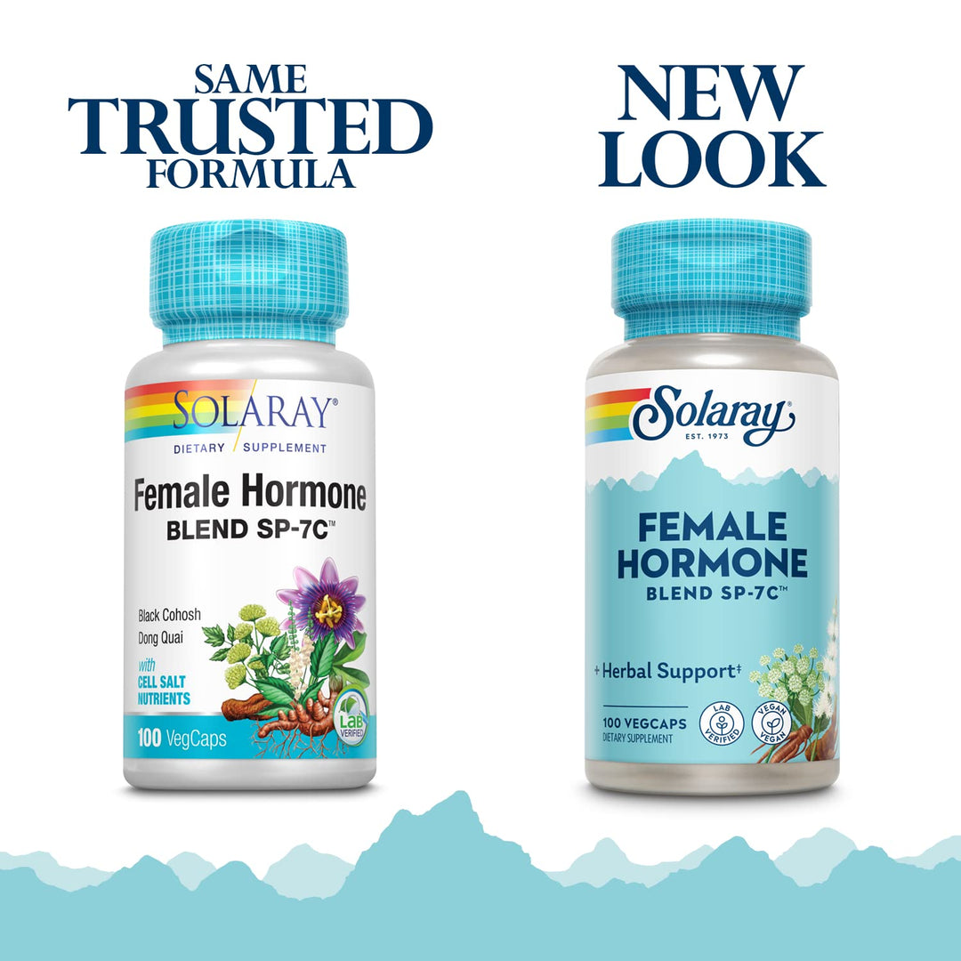 Solaray Mezcla de Hormonas Femeninas SP-7C - 100 capsulas