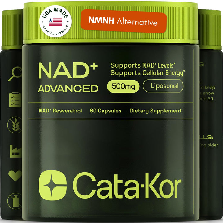 Cata-Kor NMNH & Liposomal NAD+ + Resveratrol – 60 cápsulas