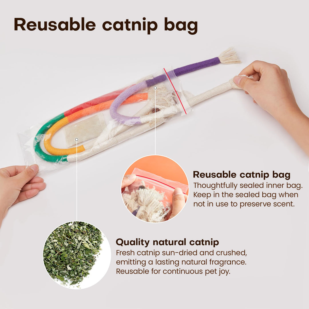Juguete Potaroma CTR-3 Catnip Chew Ropes para Gatos