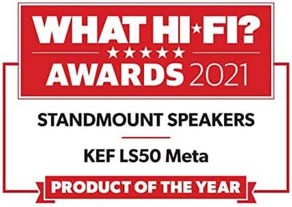 KEF LS50 Meta Passive Bookshelf Speakers - Pair (Mineral White)