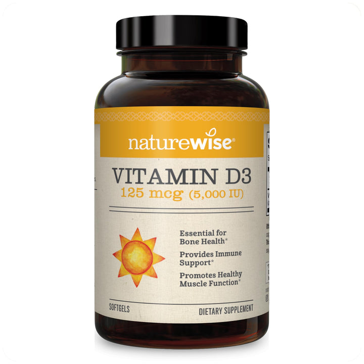 Vitamina D3 NatureWise 5.000 UI – 360 cápsulas blandas