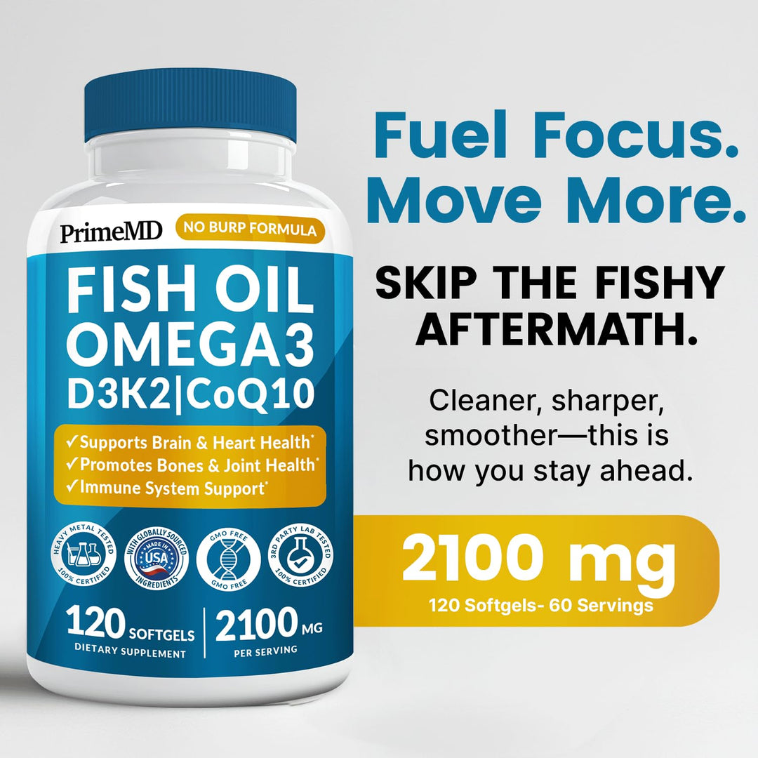 PrimeMD Aceite de Pescado 5-en-1 Omega 3 120 Capsulas