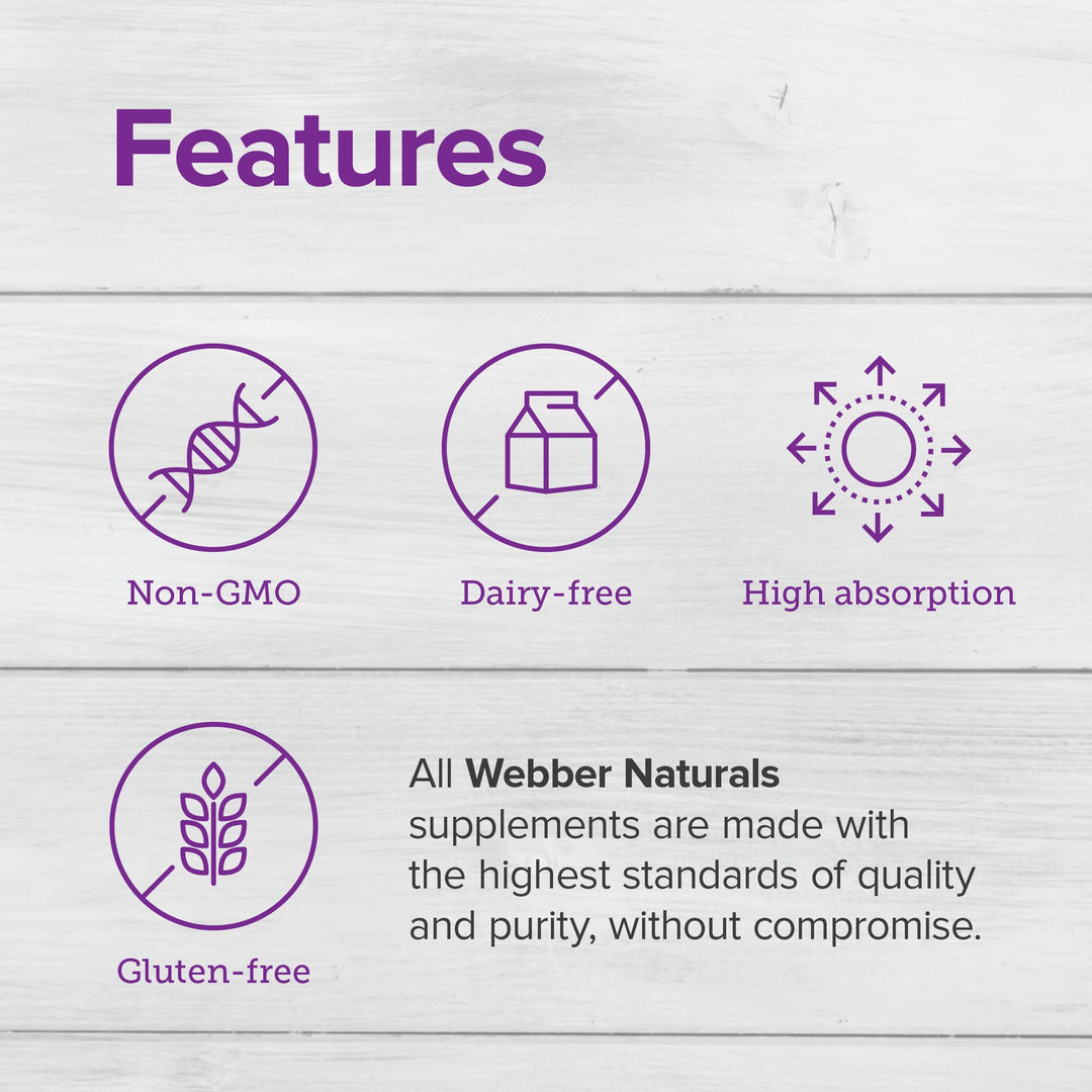 Magnesio Citrato Webber Naturals 150 mg - 250 capsulas sin gluten