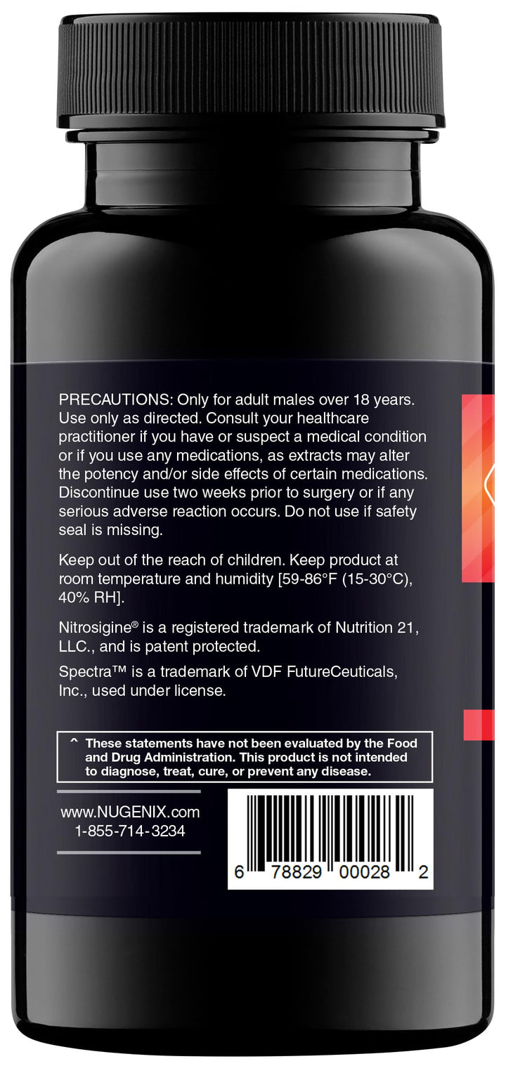 Nugenix Perform - Potenciador oxido Nitrico para Hombres (63 tabletas)