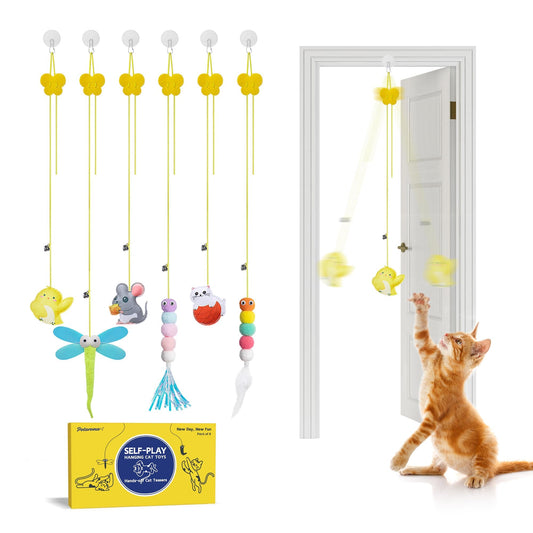Set Potaroma CFT-5 Juguetes Interactivos Colgantes para Gatos