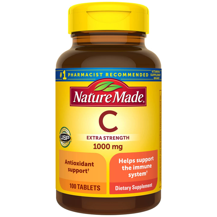 Nature Made Vitamina C 1000 mg 100 Tabletas | Antioxidante y Bienestar
