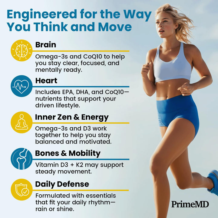 PrimeMD Aceite de Pescado 5-en-1 Omega 3 120 Capsulas