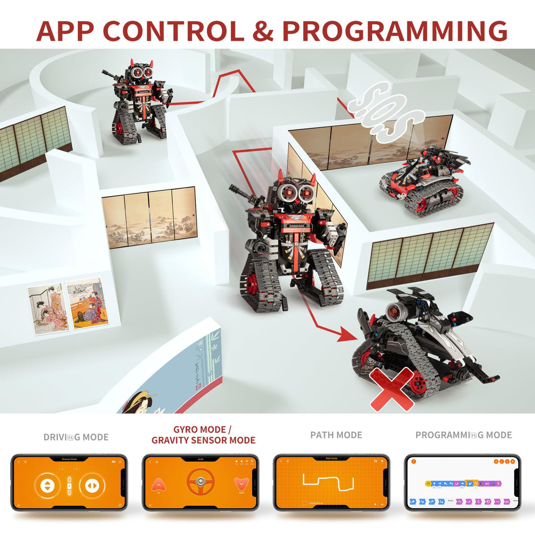 Kit Robotico Opmind 5en1 STEM RC Programable con App