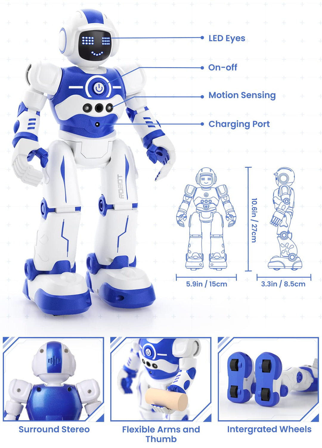 Robot Inteligente EduCuties Rc Programable con Gestos